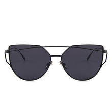 Flat Lens Cat Eye Sunglasses